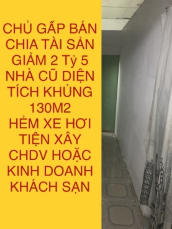 Picture of Bán GẤP chia tài sản, giảm nhanh 2 tỷ 5, 130m2, HXH Lê Văn Sỹ P13 PN