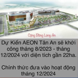 Ảnh của Khu đô thị trung tâm Hành Chánh Tỉnh, kế bên Aeon Mall Tân An. TT 20% nhận nhà còn lại góp ko lãi