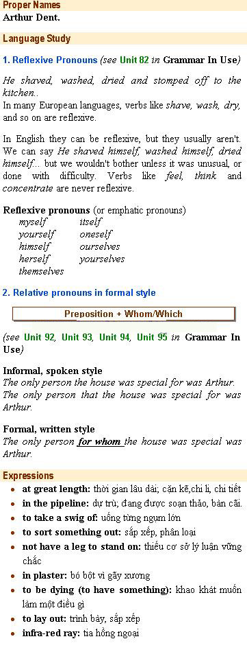 streamline english directions